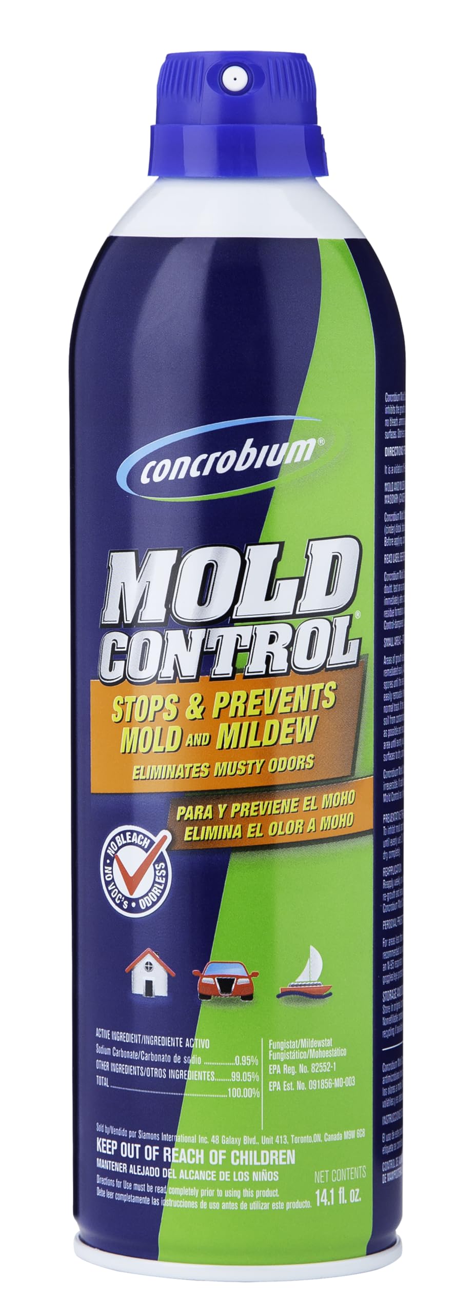 Concrobium Mold Control, 32 oz Spray – Eliminates & Prevents Mold – EPA-Registered, Bleach-Free, Odorless, VOC-Free