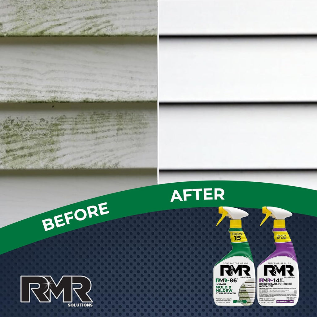 RMR Brands DIY Mold & Stain Remover Bundle, Complete Mold Killer & Mildew Prevention Kit, Disinfectant Spray, Includes 2-32 fluid ounce Bottles